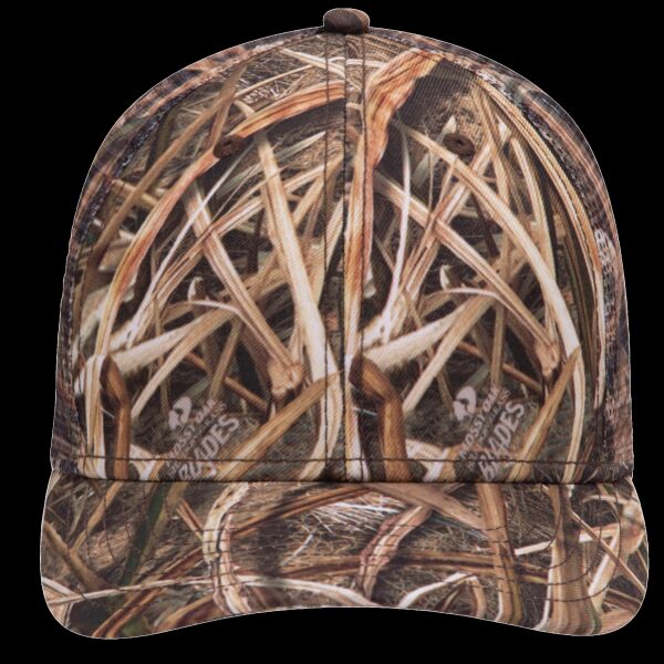 OTTO CAP® Mossy Oak Camouflage Superior Polyester Twill 6 Panel Low Profile Mesh Back Trucker Hat Thumbnail