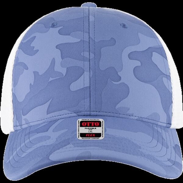 OTTO CAP® OTTO FLEX® Fitted 6 Panel Low Profile Mesh Back Trucker Hat Thumbnail
