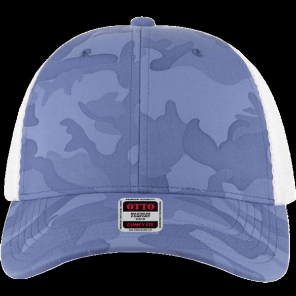 OTTO CAP® OTTO COMFY FIT® 6 Panel Low Profile Mesh Back Trucker Hat Thumbnail