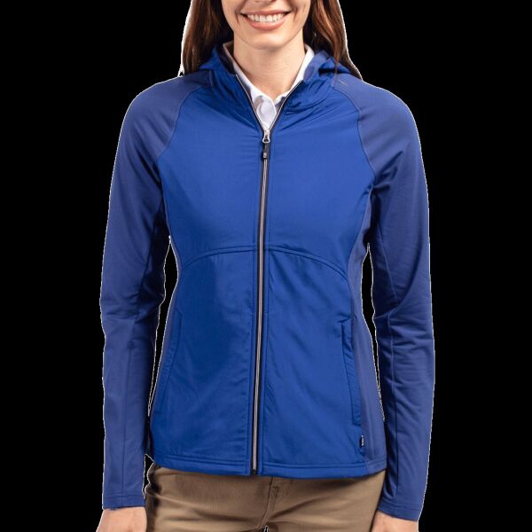 Cutter & Buck Adapt Eco Knit Hybrid Recycled Womens Full Zip Jacket Thumbnail