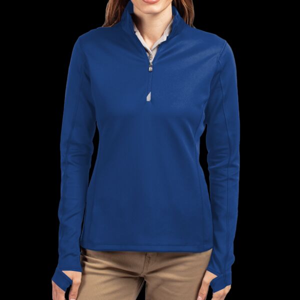 Cutter & Buck Traverse Stretch Quarter Zip Womens Pullover Thumbnail