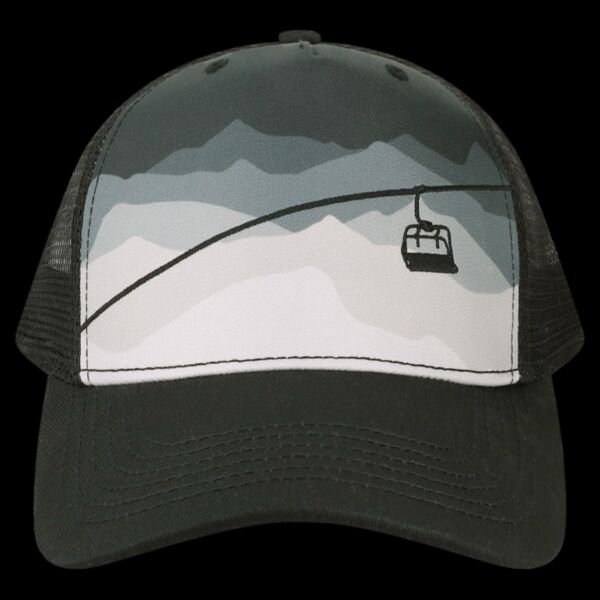 Printed Five-Panel Trucker Cap Thumbnail