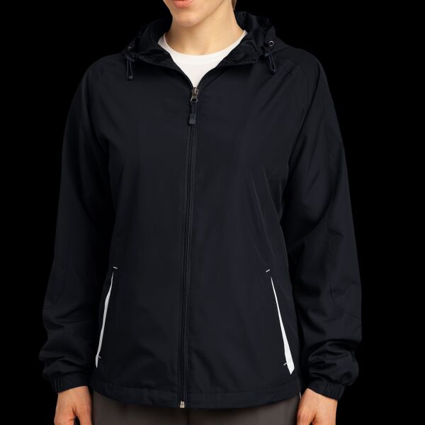 Women's Colorblock Hooded Raglan Jacket Thumbnail