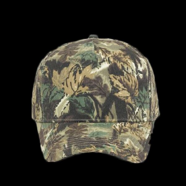 OTTO CAP® Camouflage 5 Panel Mid Profile Baseball Cap Thumbnail
