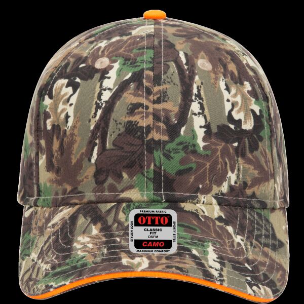 OTTO CAP® Camouflage 6 Panel Low Profile Baseball Cap Thumbnail