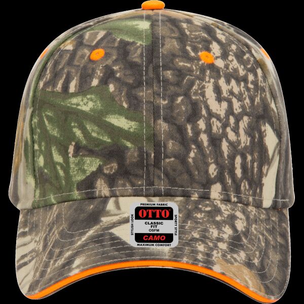 OTTO CAP® Camouflage 6 Panel Low Profile Baseball Cap Thumbnail