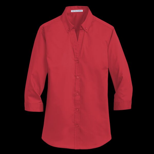 Ladies 3/4 Sleeve SuperPro ™ Twill Shirt Thumbnail