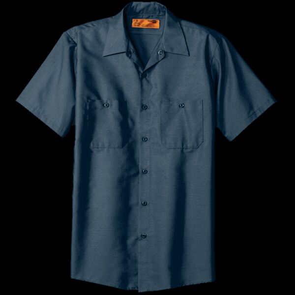 Short Sleeve Wrinkle-Resistant Cotton Work Shirt  Thumbnail