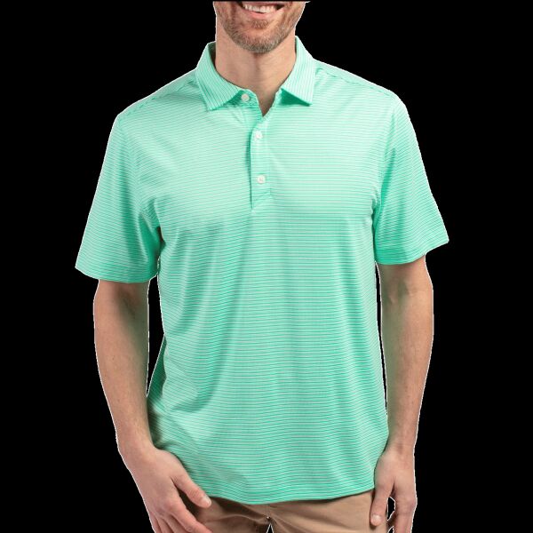Cutter & Buck Forge Eco Double Stripe Stretch Recycled Mens Polo Thumbnail