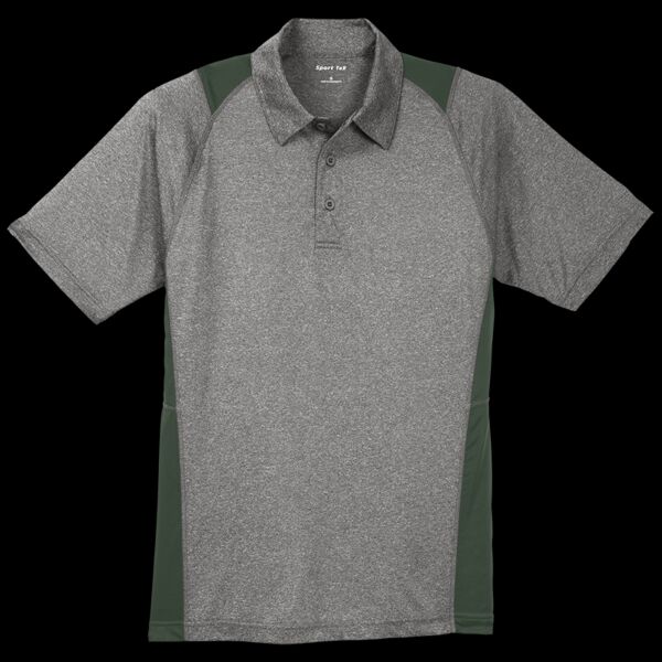 Adult Heather Colorblock Polo Thumbnail