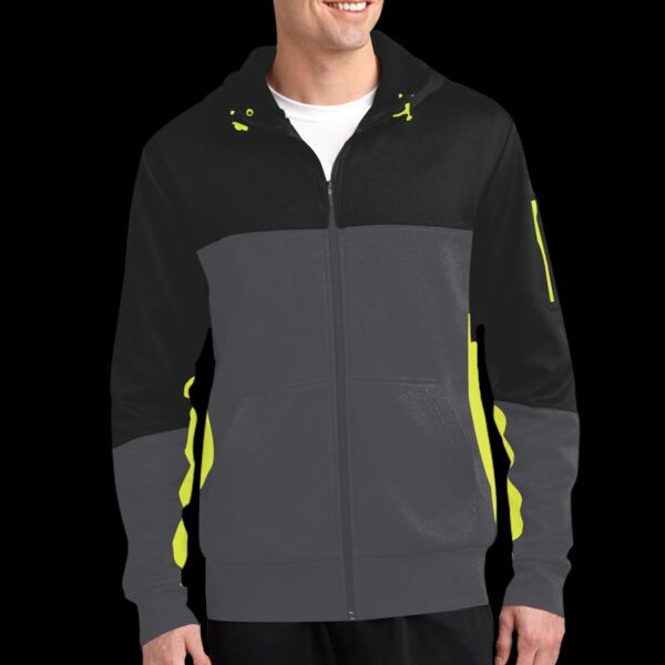 Adult Fleece Colorblock Jacket Thumbnail