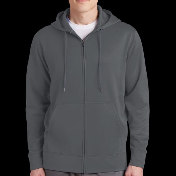 Sport Wick ® Fleece Full Zip Hooded Jacket Thumbnail