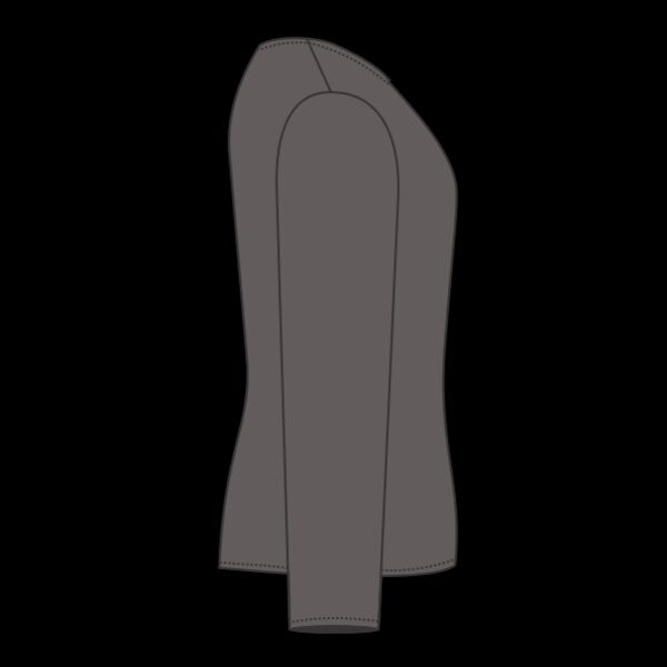 Women's Flowy Long Sleeve Tee with 2x1 Sleeves Thumbnail