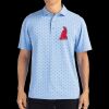 Cutter & Buck Virtue Eco Pique Tile Print Recycled Mens Polo Thumbnail
