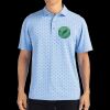 Cutter & Buck Virtue Eco Pique Tile Print Recycled Mens Polo Thumbnail