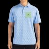 Cutter & Buck Virtue Eco Pique Tile Print Recycled Mens Polo Thumbnail