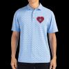 Cutter & Buck Virtue Eco Pique Tile Print Recycled Mens Polo Thumbnail