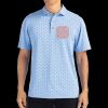 Cutter & Buck Virtue Eco Pique Tile Print Recycled Mens Polo Thumbnail