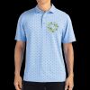 Cutter & Buck Virtue Eco Pique Tile Print Recycled Mens Polo Thumbnail