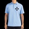 Cutter & Buck Virtue Eco Pique Tile Print Recycled Mens Polo Thumbnail