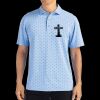 Cutter & Buck Virtue Eco Pique Tile Print Recycled Mens Polo Thumbnail