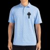 Cutter & Buck Virtue Eco Pique Tile Print Recycled Mens Polo Thumbnail