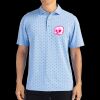 Cutter & Buck Virtue Eco Pique Tile Print Recycled Mens Polo Thumbnail