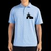 Cutter & Buck Virtue Eco Pique Tile Print Recycled Mens Polo Thumbnail