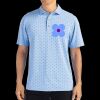 Cutter & Buck Virtue Eco Pique Tile Print Recycled Mens Polo Thumbnail
