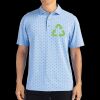 Cutter & Buck Virtue Eco Pique Tile Print Recycled Mens Polo Thumbnail