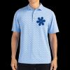 Cutter & Buck Virtue Eco Pique Tile Print Recycled Mens Polo Thumbnail